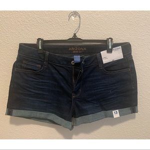 JCPenney Arizona Junior Jean Shorts size 13